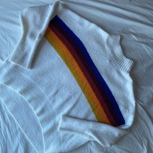 Express Striped Turtle Neck